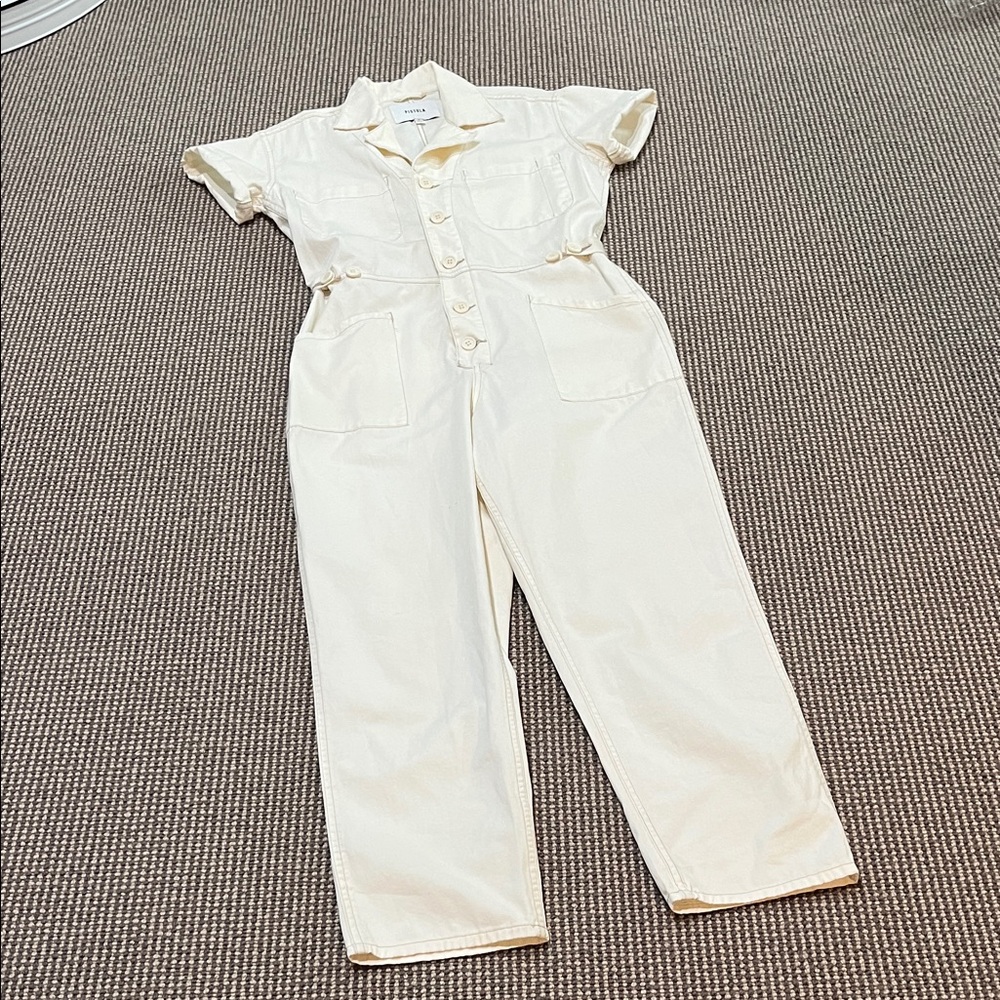 Pistola Ivory Button-Up Jumpsuit